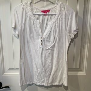 Lilly Pulitzer Linen blend V-neck